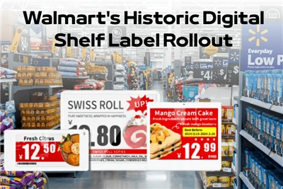 Lansarea istorică a etichetelor de raft digital de la Walmart