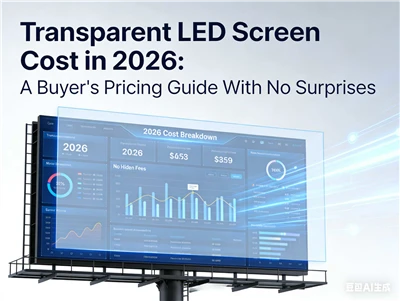 Costul ecranului LED transparent în 2026 Un ghid de prețuri al cumpărătorului...