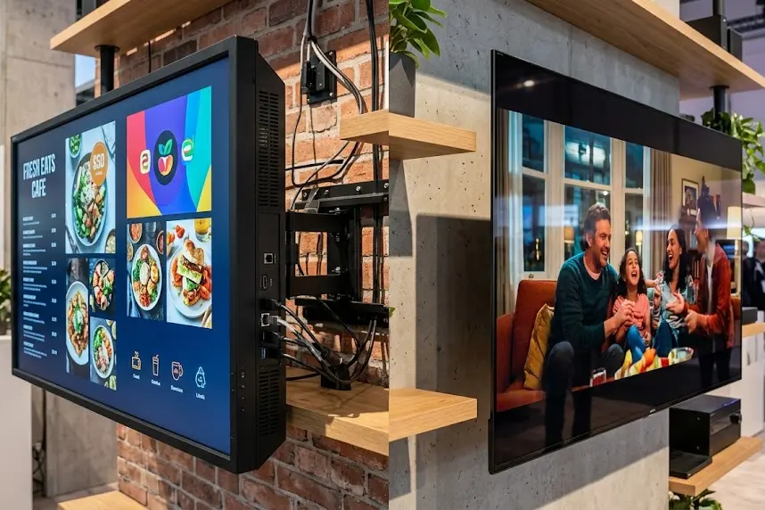 Afișaj comercial vs TV pentru consumatori: diferențe cheie, costuri reale și ...