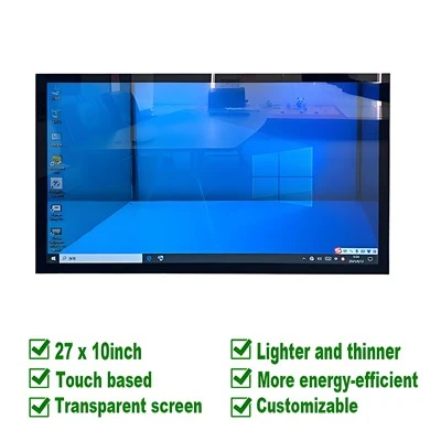 Ecran tactil transparent 27x10